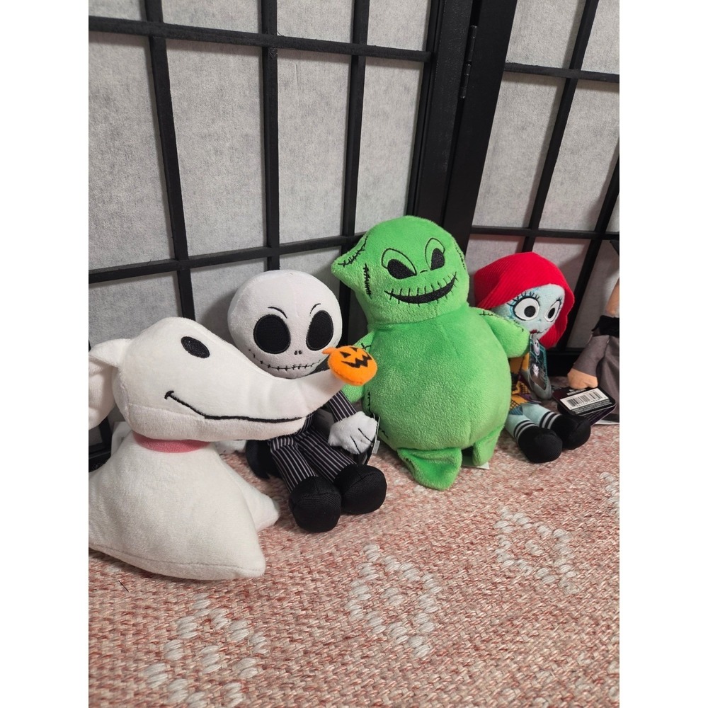 Disney Nightmare Before Christmas Plush Set Jack Sally Oogie Zero Mayor 5pc - Picture 3 of 4